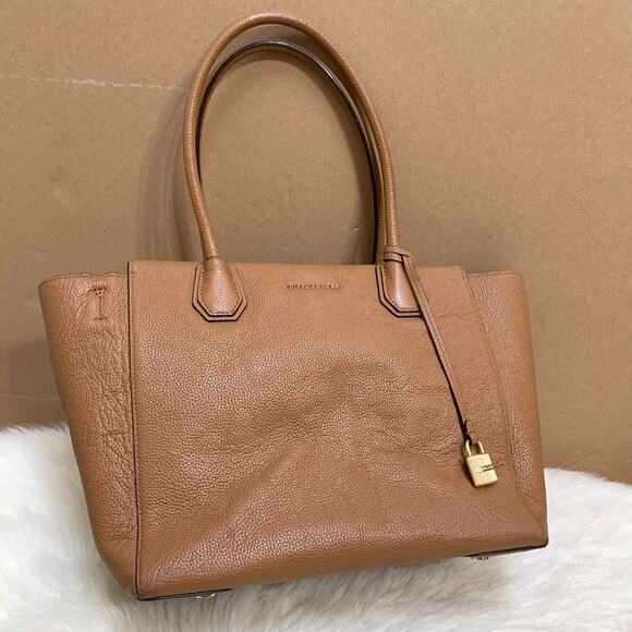 MICHAEL KORS Large Luggage Saffiano Leather MERCER Top Zip E/W Gallery Tote - Picture 8 of 14